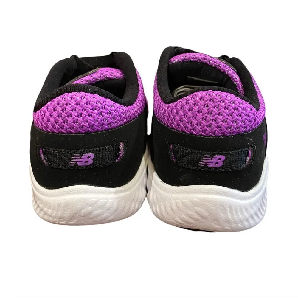NEW in Box New Balance Purple Black Infant No Tie Sneakers 6.5